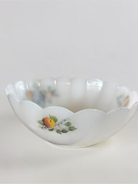 Arcopal Fruit Milk Glass Serving Bowl